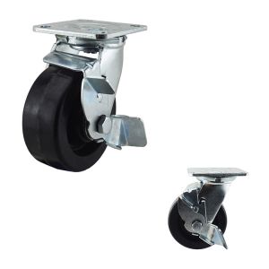 Buy cheap 125mm Diameter 770LBS Swivel Lock Heat Resistant Caster Wheels from wholesalers