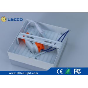 Slim White Flat Panel LED Lights 12W 80 LM / W Beam Angle 180°