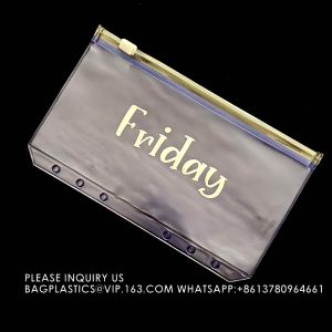 Buy cheap Cash Budget Envelopes For Budgeting Slider Zipper Binder Pouch Loose Leaf Bags Insert Pages Waterproof Document from wholesalers