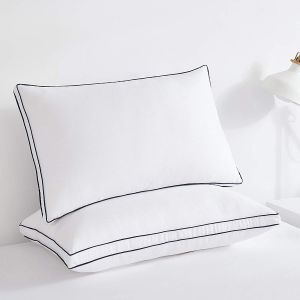 Buy cheap Gusset White Rectangular Microfiber Stuffed Pillow Machine Washable Microfiber Pillow from wholesalers