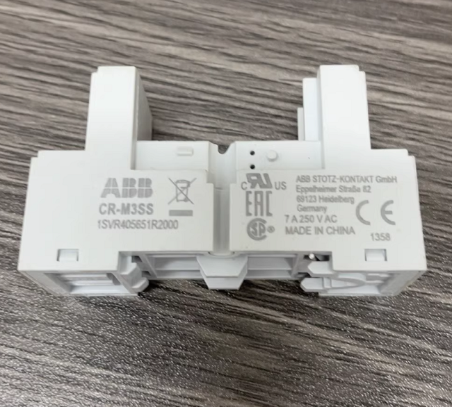 CR-M3SS ABB Plug-in control relay module Spring terminal Double conversion