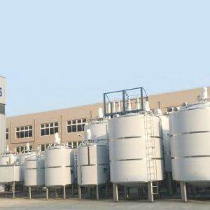 China 2000l Jacketed Brite Stainless Steel Tanks CIP Cleaning on sale