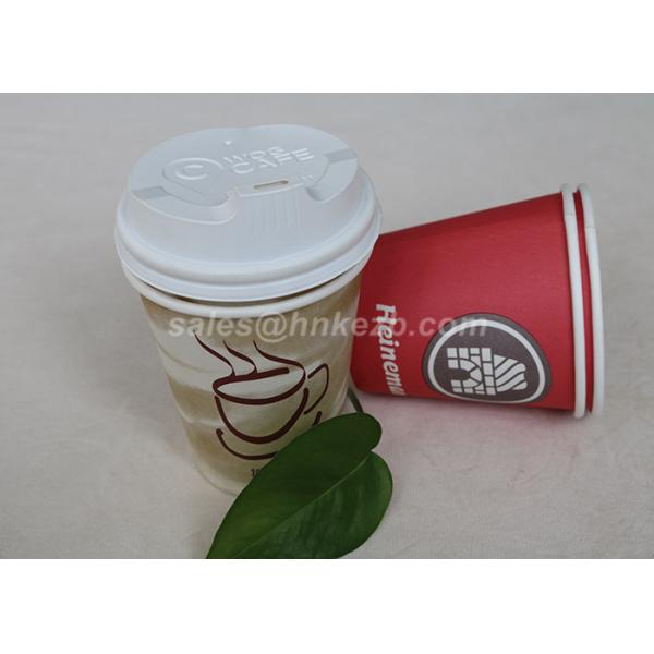 Colored Printed Singel Wall Paper Cups 12oz 380ml Coffee Cups Disposable With
