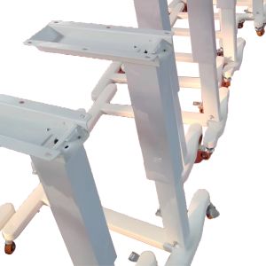 MN-OVT001 ABS Adjustable Movable Bedside Over Bed Table Hospital Dining Table