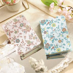 Buy cheap Customizable A6 Retro Vintage Flower Fabric Hardcover Notebook School Student Stationery with Sewing Binding Line Blank Paper from wholesalers
