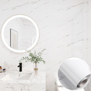 Buy cheap Peel Stick Marble Wallpaper Rolls for Kitchen Interior Waterproof Environmentally Friendly from wholesalers