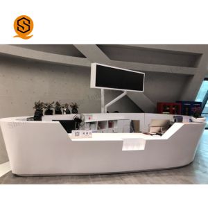 Buy cheap Solid Surface Airport Reception Desk Easy Repairable SGS Certification from wholesalers