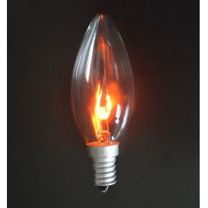 Buy cheap C35 3w E14 Led Flame Effect Light Bulb Globe Flame Bulb Warm White Energy Saving from wholesalers