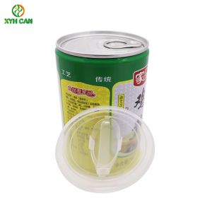 Buy cheap Food Grade  Round Metal Tin Can Plastic Lid 800g For Chicken Powder from wholesalers
