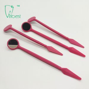 Buy cheap Plastic Disposable Dental Mirror With Spatula from wholesalers