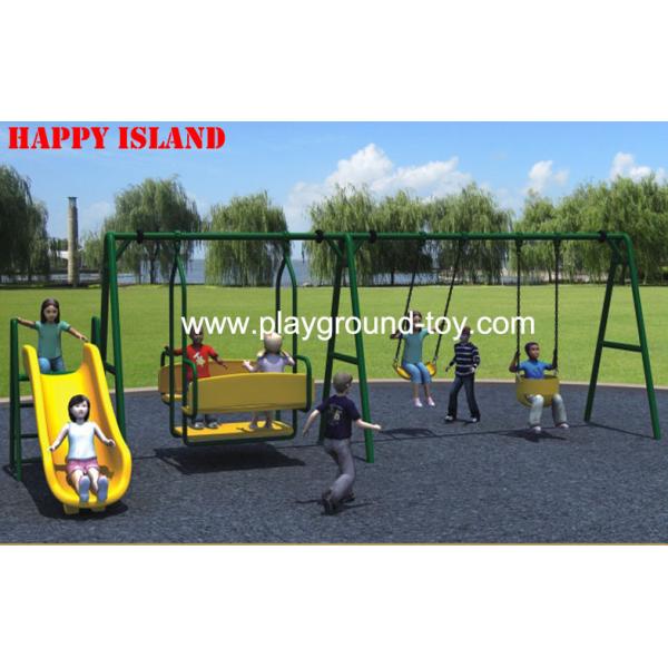Buy cheap 3.0mm Thickness Galvanized Steel Children Swing Sets For Park RKQ-156D from wholesalers