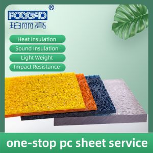 Transparent Embossed Polycarbonate Board Durable and Weather Resistant