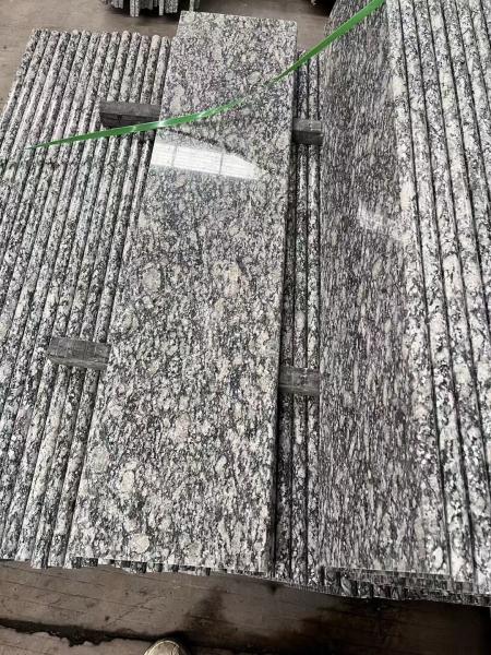 Buy cheap Polished Face Spray White Granite Stone Tiles For Wall Cladding Long Lasting from wholesalers