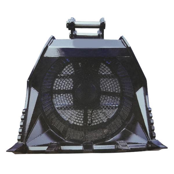 Quality Rotating Screening Rock Excavator Crusher Bucket Attachment 1524mm Width for sale