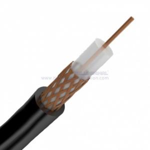 China BC Conductor PK75-2-110 Cctv Camera Coaxial Cable Copper Clad Aluminum Shield on sale