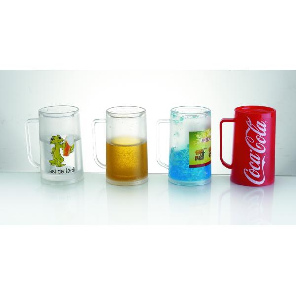 Buy cheap Plastic double wall frosty mug/double wall freezer mug from wholesalers