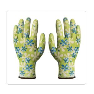 Office General Work Transparent Nitrile Gloves With Seamless Polyester Liner