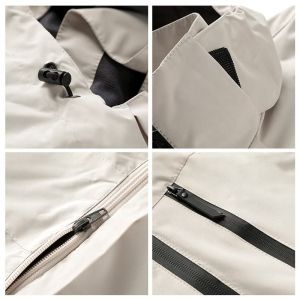 Windproof and Waterproof Men's Jacket All Seam-Sealed with Great Breathability