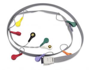China Edan Holter Cable10 Lead ECG Leadwire Snap Compatible With BIOMEDICAL on sale
