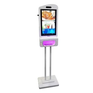 Buy cheap Facial Recognition Temperature Scanner Hand Sanitizer Advertising Kiosk from wholesalers