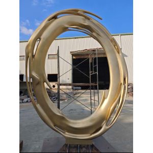 Buy cheap Modern Garden Ornaments Statues Handmade Polished Abstract Metal Sculpture from wholesalers