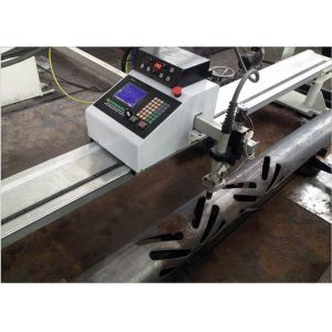 Buy cheap Lamp Door Laser Tube Cutting Machine , 50 Hz Custom Color CNC Pipe Cutter product