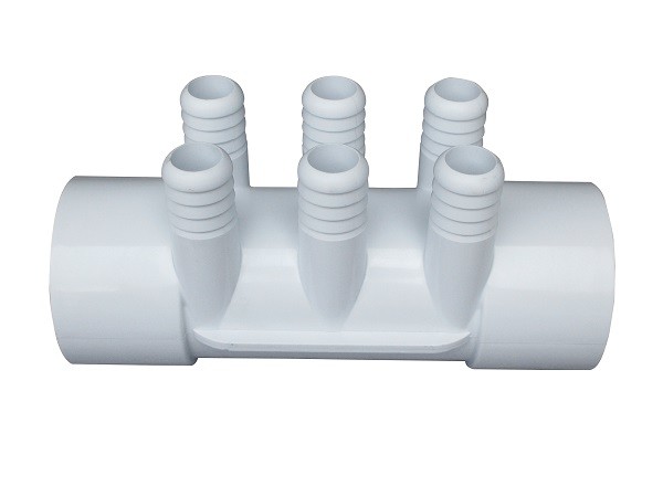 Quality Spa And Pool PVC Plastic Water Manifold 2&quot; slip x 2&quot; slip x (6) , Hot Tub Replacement Parts for sale