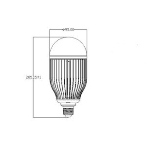 Alluminum alloy 18W E27 G95 LED led replacement lighting Bulb SMD 2835