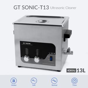 Buy cheap SUS 304 Lab Ultrasonic Cleaner 13L Fruit Cleaning Machine 300W With Heater from wholesalers