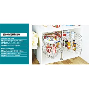 Chrome Plated Modern Kitchen Appliances Rack Holder Muti - Functional