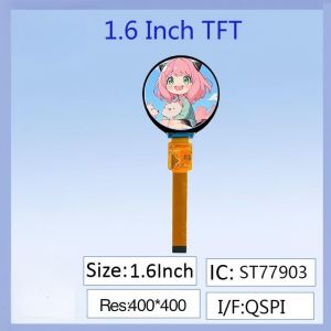Buy cheap  1.6-inch TFT-IPS Round Screen 400*400 Resolution ST77903 Driver, 16PIN Circular Plug-in，Compatible with Smart Wearables / Industrial Control Equipment from wholesalers
