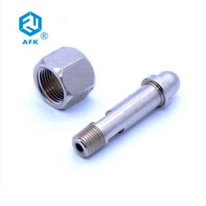Buy cheap Hexagon DIN477 BS341 CGA Gas Cylinder Adapter 316 Male Thread from wholesalers