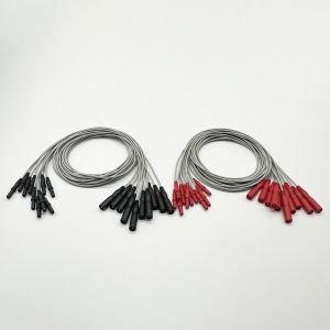 Buy cheap Electrode 1.5MM 2mm Pin Female To 1.5MM 2mm Male Tens Lead Wire Needle Tens Lead Wire from wholesalers