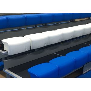 Buy cheap Manually Operated Retractable Modular Grandstands High School Telescopic Gym Bleachers from wholesalers