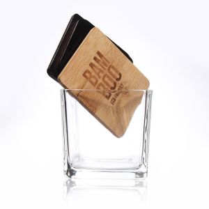 Buy cheap Embossed Clear Glass Candle Jars Rectangle 4oz 6oz 8oz 10oz 12oz from wholesalers