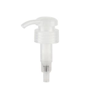 Buy cheap Transparent Striped 28/410 Lotion Pump Spiral Bottom Locking Liquid Dispenser Pump from wholesalers