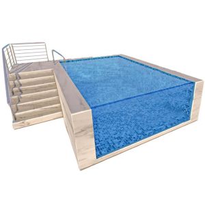 Buy cheap Custom Easy To Install Swimming Pool with Acrylic Window and Wood Plastic Board Color from wholesalers