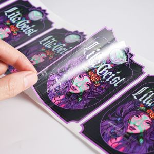 Buy cheap Customized Holographic Metallic Cosmetics Labels Vegan Holographic Sticker from wholesalers