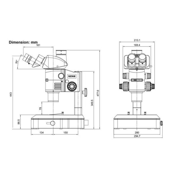 A23.0910 0.8x~10x Zoom Stereo Optical Microscope With High Eye-point Wide Field Plan Eyepiece PL10X/23mm