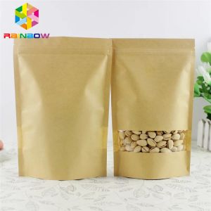 Gravnre Printing VMPET Food Packaging Paper Bag With Zipper