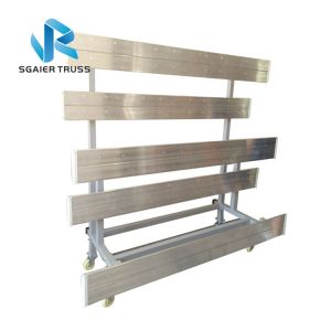 Portable 2 Row Aluminum Bleachers , Environmentally Friendly Padded Stadium