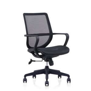 Buy cheap Grey Fabric Swivel Office Chair Shaped Foam Cushion Ergonomic With Wheels from wholesalers