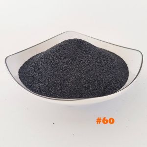 Surface Deburring Abrasive Black Aluminium Oxide Sandblasting Media 60 Mesh