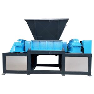 Manufacturing Plant Double Shaft Shredder for Hard Drives and Scrap Metal in