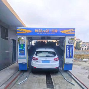 Buy cheap Risense Full Automatic Rollover Car Wash System Machine with 5 Brushes and air Dryer for Sale from wholesalers