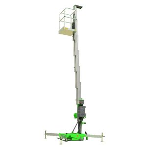Buy cheap Single Mast Aerial Work Platform Manual Pushing Vetical Lift with Tilting Function from wholesalers