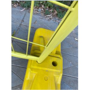 4mm Wire 7ft Height Pvc Coated Australia Temporary Fence With Plastic Feet