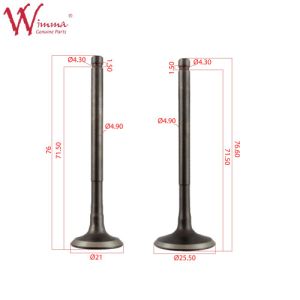 Buy cheap Intake And Engine Exhaust Valve Motorcycle Parts ISO9001 Thunder CGX125SHC(2012) from wholesalers
