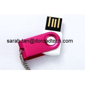 Buy cheap Customized Metal Rotated USB Flash Drives 128MB to 32GB from wholesalers