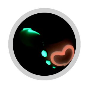 Buy cheap Heart Luminous Glass Smoking Pipe Borosilicate Glass Material With Mixed Color from wholesalers